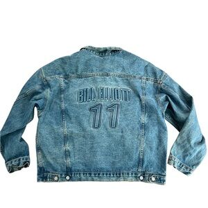 Vintage Bill Elliott 11 Embossed Ford Racing Men’s Jean Jacket Size XXL